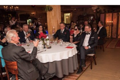 Panevėžio meras Rytis Mykolas Račkauskas puotoje