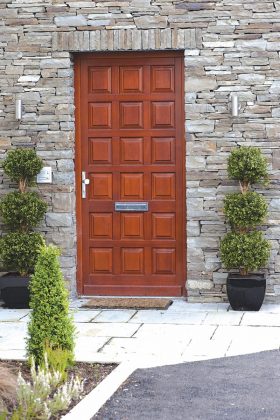 Medinės lauko durys