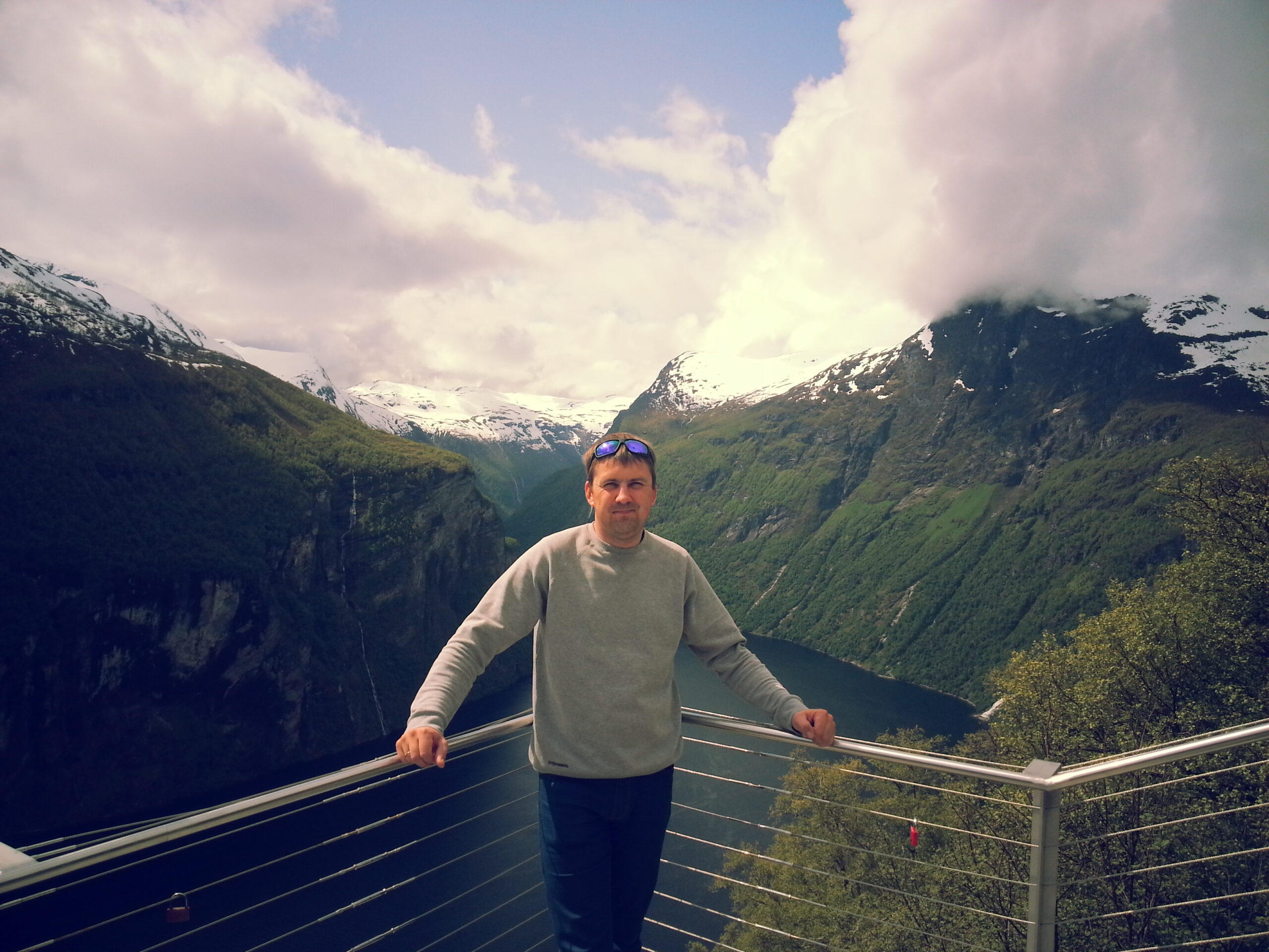 Nemažai laiko Norvegijoje pragyvenęs R. Šidlauskas džiaugiasi, kad turėjo nemažai galimybių su šeima pakeliauti po įspūdingo grožio šalį. Asmeninio archyvo nuotr.