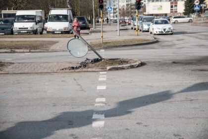 Po avaringoje sankryžoje įvykusios dar vienos avarijos Panevėžio valdžia atkreipė dėmesį į miesto juodųjų dėmių žemėlapį.