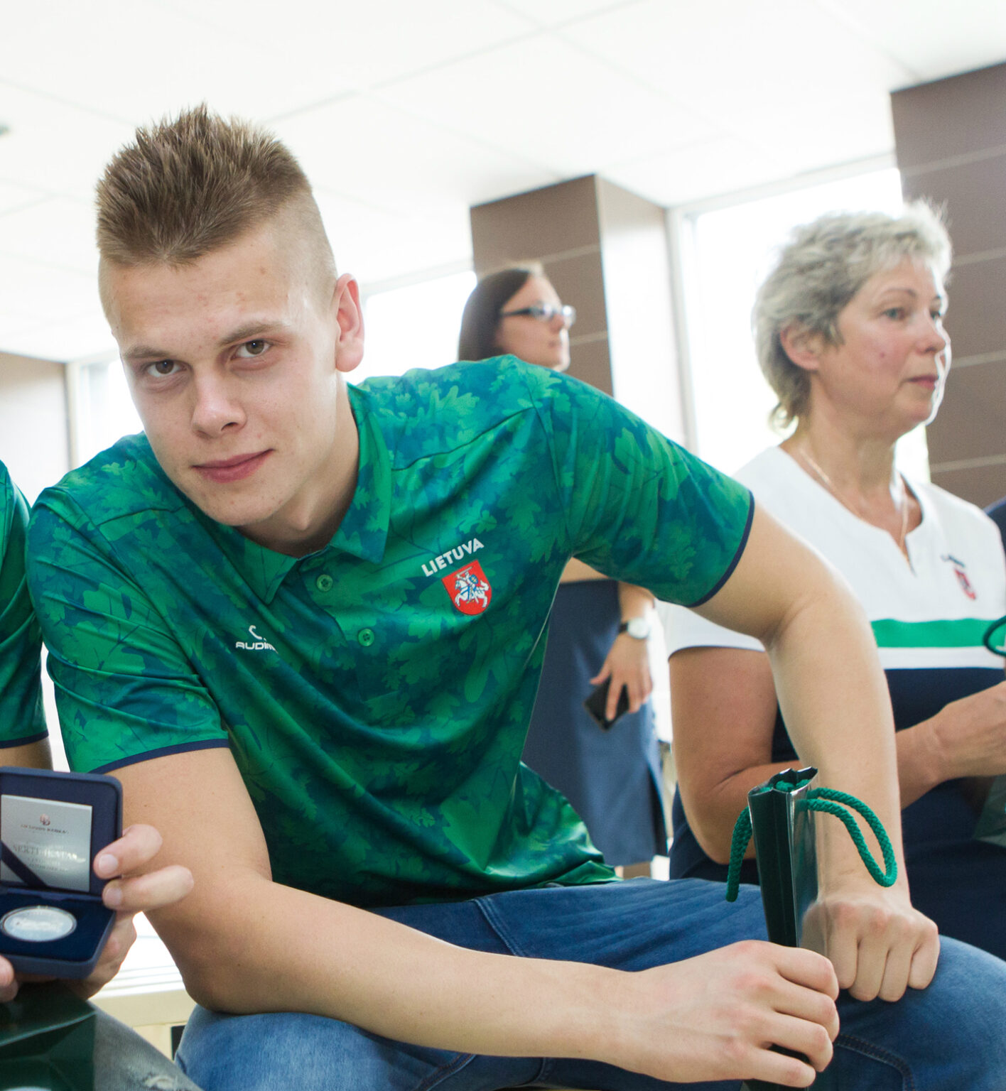 Varžybų Stokholme trečiąją dieną Lietuvos rinktinės trofėjų kraitį papildė vienas aukščiausios prabos medalis, kurį iškovojo panevėžietis Danas Rapšys.