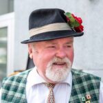 Liaudiškos muzikos kapela „Pokūda“ atstovas ponas Jonas. T. ŠIAUDINIO nuotrauka