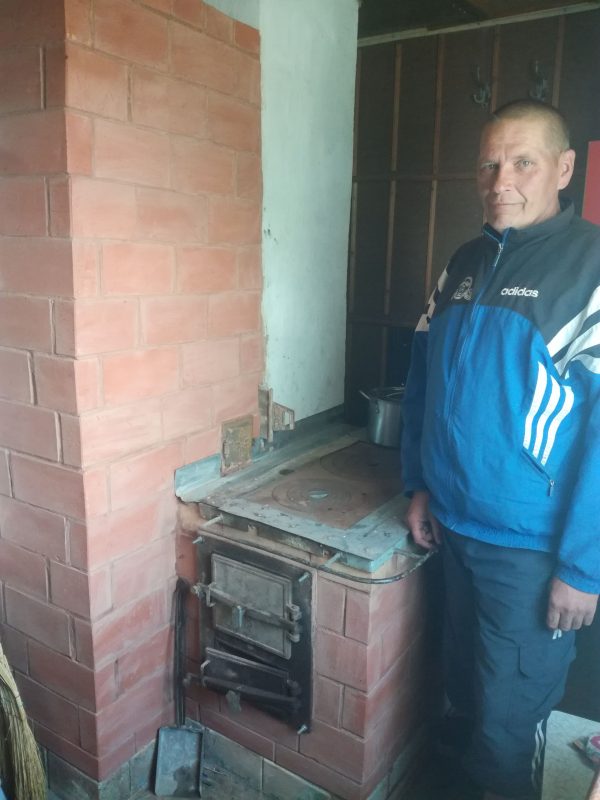 Šeimos tėvas prisipažįsta tokios didelės pagalbos nesitikėjęs. Panevėžio r. sav. nuotr.