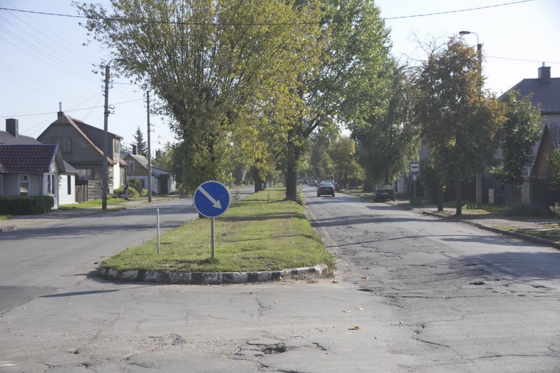 Jau kitą mėnesį Pušaloto gatvės atkarpoje turėtų prasidėti remonto darbai – numatyta pakeisti bortus, išlieti asfaltą bei sutvarkyti lietaus kanalizaciją. V. BULAIČIO nuotr. 