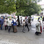 Penktadienio pavakarę Laisvės aikštėje sukosi šokėjų poros. Taip panevėžiečiai prisijungė prie akcijos „Visa Lietuva šoka“.