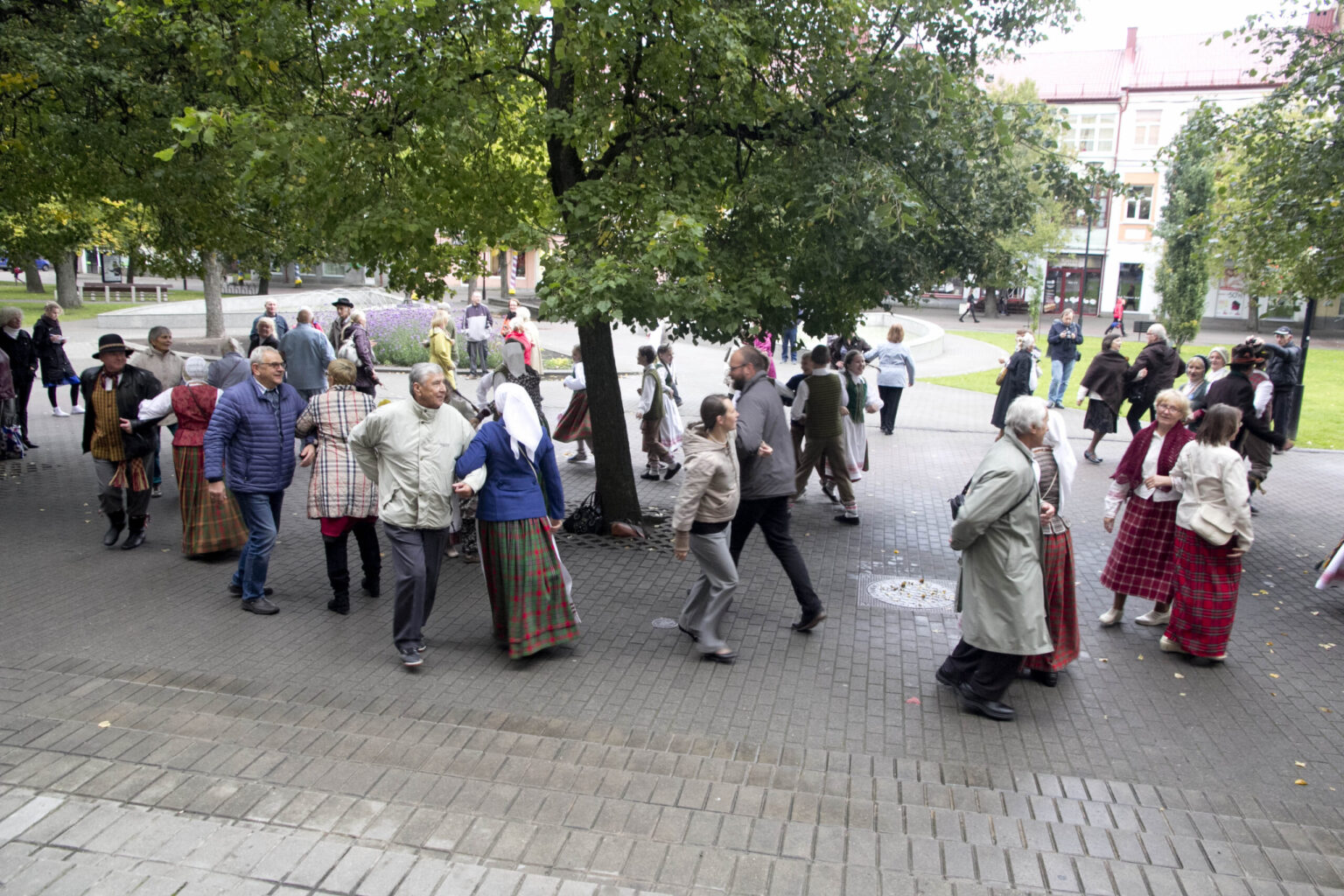 Penktadienio pavakarę Laisvės aikštėje sukosi šokėjų poros. Taip panevėžiečiai prisijungė prie akcijos „Visa Lietuva šoka“.