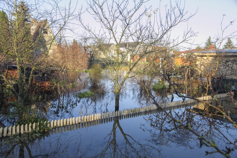 Potvynis „Ąžuolo“ sodininkų bendrijoje. V. BULAIČIO nuotr.