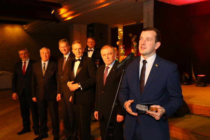 Panevėžio krašto verslininkus sveikino ūkio ministras Virginijus Sinkevičius. G. LUKOŠEVIČIAUS nuotr.