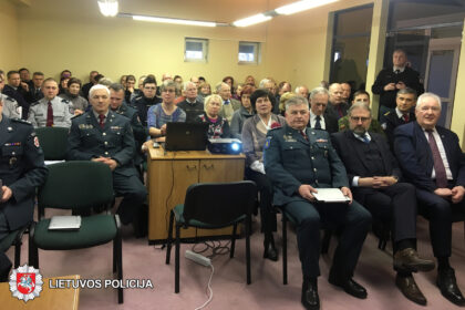 Panevėžio apskrities vyriausiojo policijos komisariato Panevėžio miesto ir rajono policijos komisariatas Panevėžio miesto gyventojams pristatė 2017 m. veiklos rezultatus.