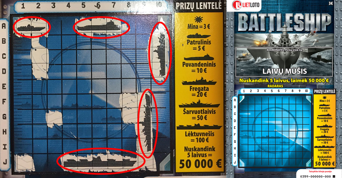 Laimėjus nemenką piniginį prizą džiugesio šypseną veide sunku paslėpti. Greičiausiai net ir nesinori. Tą įrodė ir pardavėja iš Šiaulių, žaidime „Battleship“ laimėjusi 50 000 Eur.