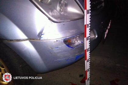 2018-11-29 Panevėžio r., Velžio k., Žemdirbių g., apgadintas automobilis „Toyota“. Jį apgadinusio automobilio vairuotojas iš eismo įvykio vietos pasitraukė.