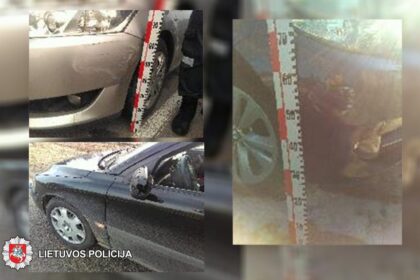 2019-02-23 15.53 val., Panevėžyje, Savitiškio g., stovėjimo aikštelėje apgadintas automobilis „TOYOTA“. Jį apgadinusio automobilio vairuotojas iš eismo įvykio vietos pasitraukė.