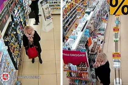 2019-03-23 12.55 val. Panevėžyje, Klaipėdos g., iš kosmetikos prekių parduotuvės nenustatytas asmuo pavogė kosmetikos. Nuostolis – 20,50 eurų.