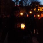 Didžiojo penktadienio vakarą Kryžiaus kelio eisena Senvagėje rengiama nuo 2015-ųjų. M. GARUCKO nuotr.