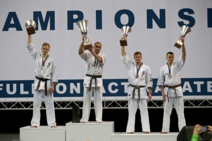 Sekmadienį Vilniaus „Siemens“ vyko Europos kiokušin karatė čempionatas ir atranka į Pasaulio čempionatą.