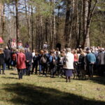 Panevėžiečiai Kryžiaus kelią tradiciškai pradėjo Berčiūnuose. M. GARUCKO nuotr.