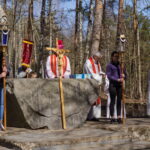 Panevėžiečiai Kryžiaus kelią tradiciškai pradėjo Berčiūnuose. M. GARUCKO nuotr.