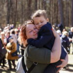 Panevėžiečiai Kryžiaus kelią tradiciškai pradėjo Berčiūnuose. M. GARUCKO nuotr.