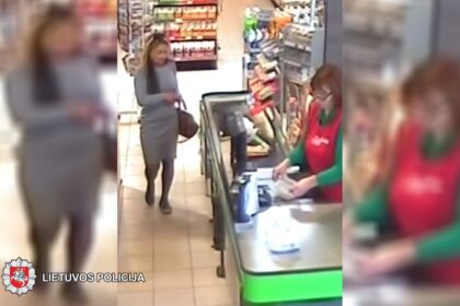 2019-04-21 Panevėžyje, Nemuno g., iš prekybos centro nenustatyta moteris pavogė įvairių prekių. Nuostolis – 56 eurų.