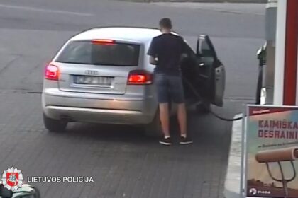 2019-05-19 21.17 val. Panevėžyje, Navadolio g., iš degalinės nenustatytas asmuo pavogė dyzelinio kuro . Nuostolis – 41,57 euro.