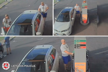 2019-08-20 18 val. Panevėžyje, Parko g., iš degalinės nenustatytas asmuo pavogė kuro. Nuostolis – 36,74 eurai.