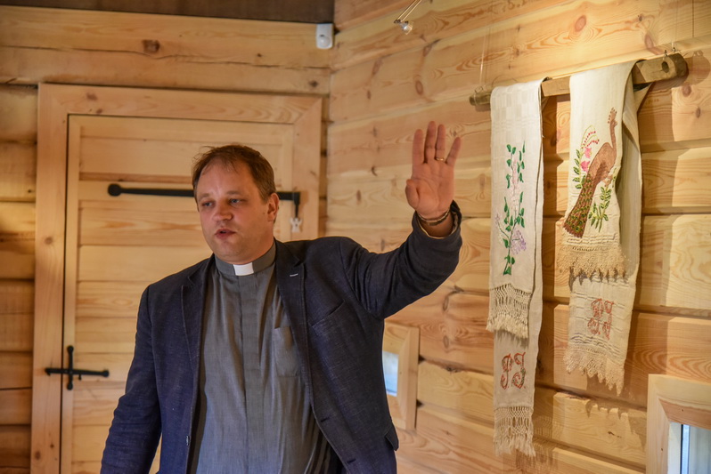 Krekenavos Švč. Mergelės Marijos ėmimo į dangų mažosios bazilikos rektorius dr. Gediminas Jankūnas. P. ŽIDONIO nuotr.