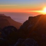 Saulėlydis ant Stalo kalno Keiptaune. ASMENINIO ARCHYVO nuotr.