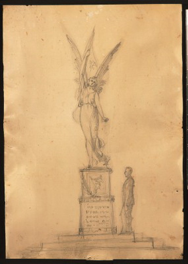 Juozas Zikaras buvo padaręs ir įspūdingo, Lietuvos istoriją, simbolizuojančio pjedestalo modelį, kuriame pavaizdavo visą Lietuvos valstybės kūrimosi istoriją. MUZIEJUEDUKACIJA.LT nuotr.