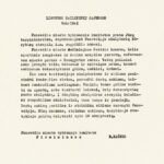 Broniaus Kačkaus raštas Lietuvos dailininkų sąjungos valdybai dėl tarpininkavimo organizuojant Panevėžyje skulptorių kūrybinę stovyklą. 1972 m. sausio 28 d. Iš Šiaulių regioninio valstybės archyvo Panevėžio filialo fondų