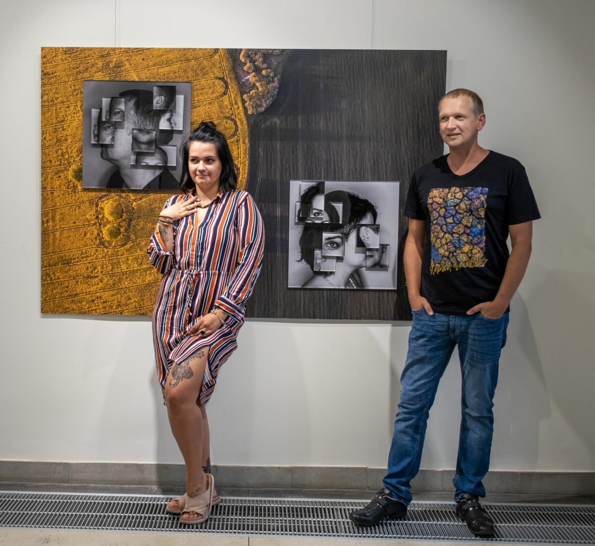 Liucija Karalienė ir Andrius Repšys. Paroda „„X: Ego“. V. Pečinino nuotr.