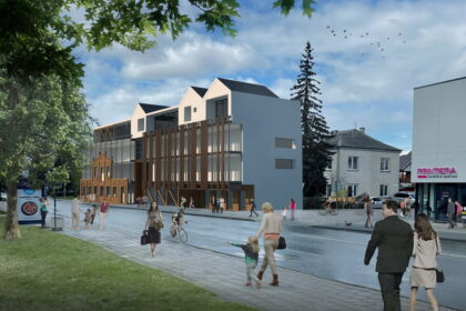 Ilgą laiką buvusi apleista Klaipėdos gatvės pradžia – savotiški vartai iš Panevėžio senamiesčio į gyvenamuosius rajonus – iš esmės keičia veidą.