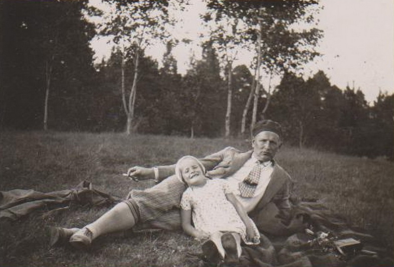 Su dukra Dalia. Pažaislis, 1929 metai. MLLM nuotr.