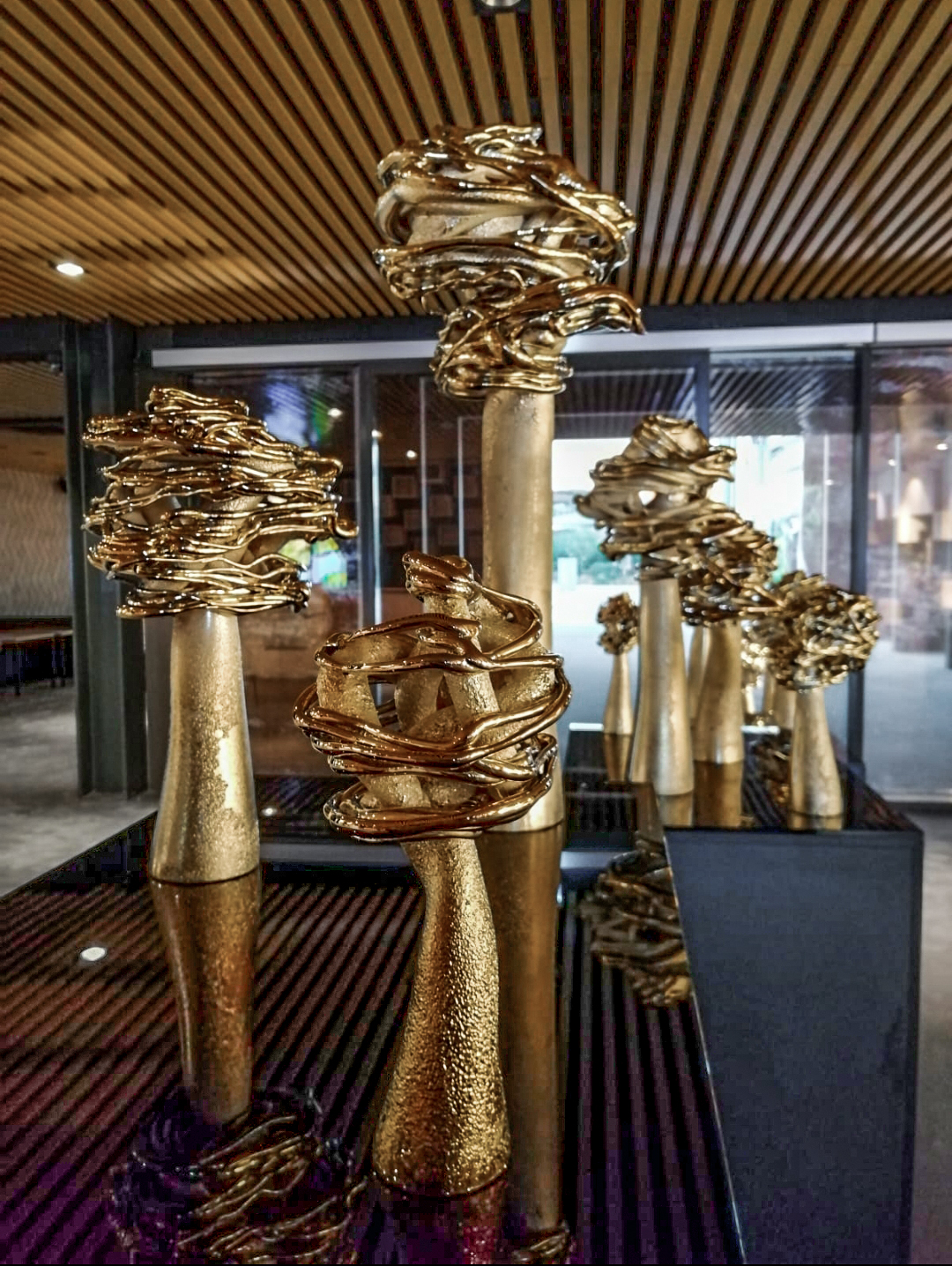 R. Kriuko „Dykumų gėlės“ pasitinka lankytojus Lietuvos paviljone parodoje „EXPO 2020“. Asmeninio archyvo nuotr.