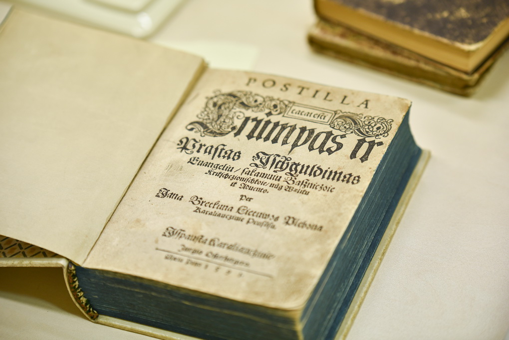 Mikalojaus Daukšos „Postilė“, savo „Prakalba į malonųjį skaitytoją“ labai reikšminga lietuvių istorijai. P. ŽIDONIO nuotr.