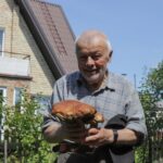 Patyręs grybautojas Dovydas Darmurus šį sezoną jau džiaugiasi neeiliniu laimikiu – net 800 g sveriančiu baravyku.