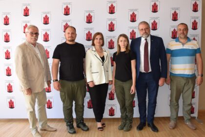 Šiandien Panevėžio miesto savivaldybėje lankėsi Ukrainos Konotopo miesto meras Artem Semenikhin su delegacija.