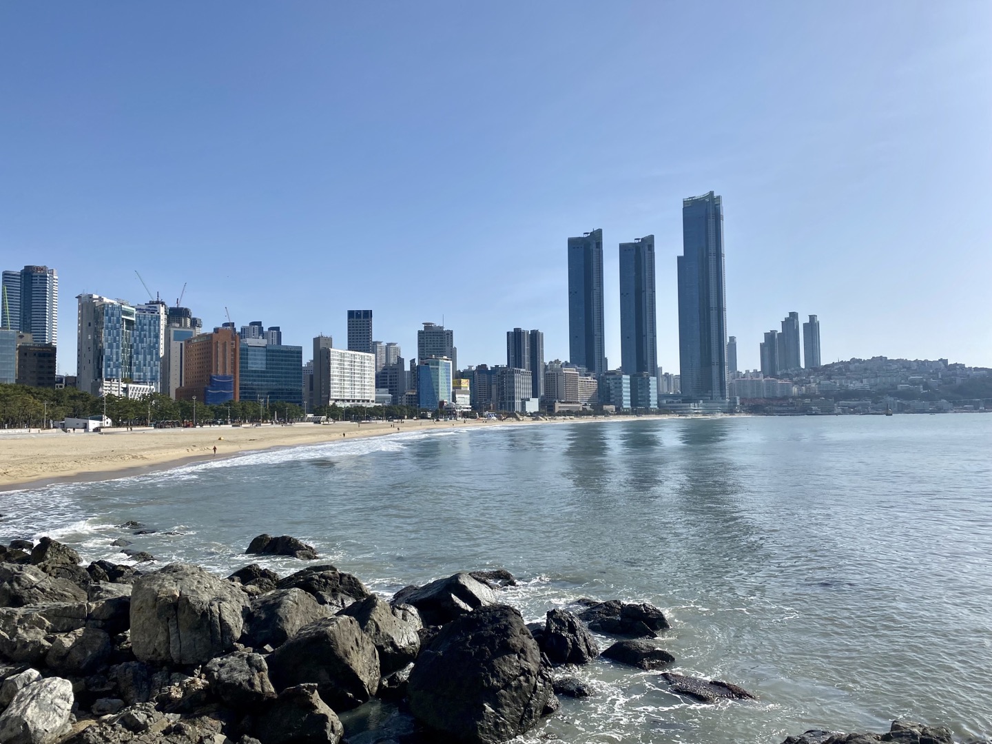 Busan. Haeundae paplūdimys. A. BLAUZDŽIO asmeninio archyvo nuotr.