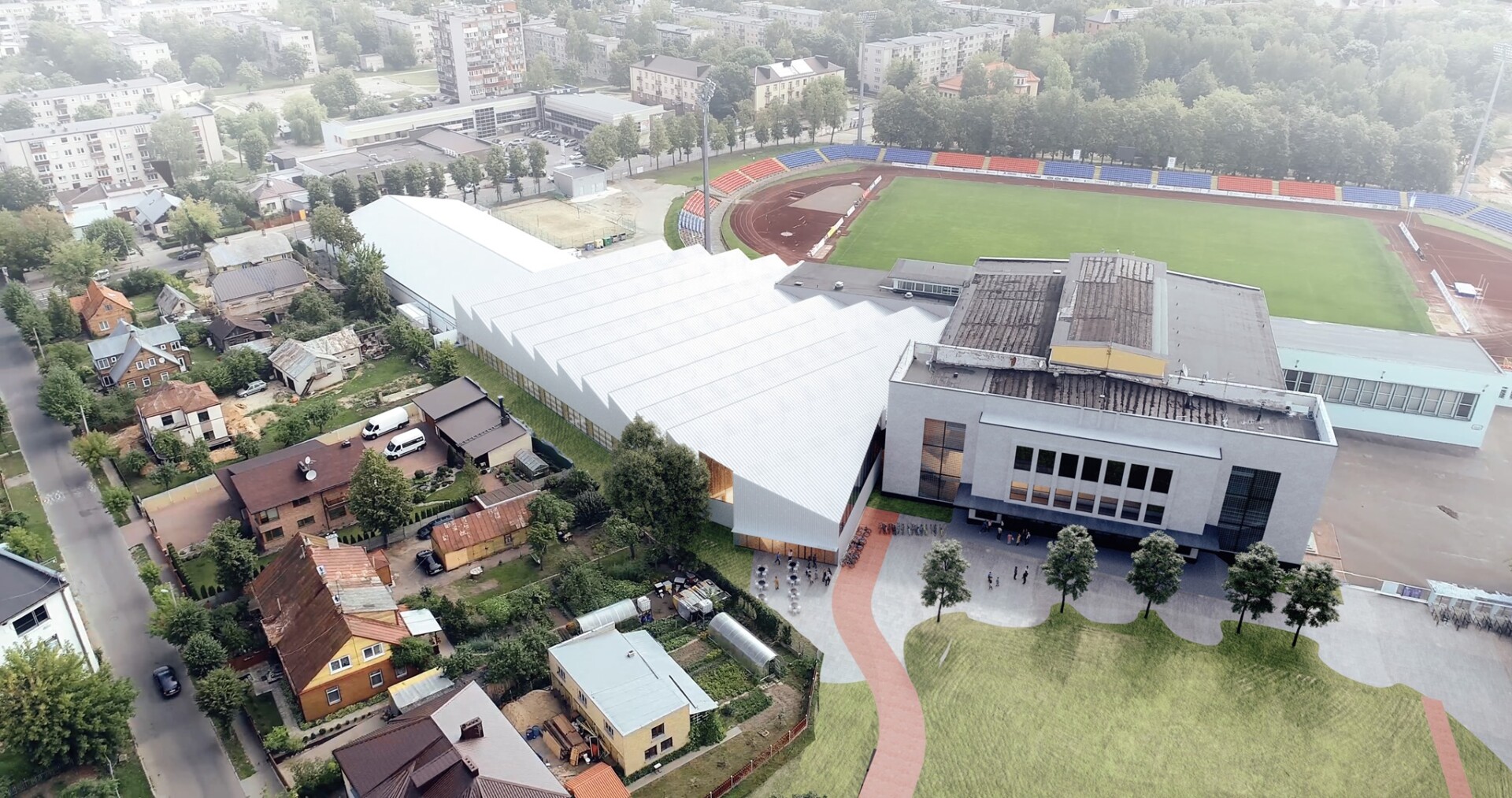 Sporto rūmų pašonėje iškils ne tik 50 m ilgio 10 takų baseinas, bet ir SPA zona, kineziterapijos kabinetai, sporto salė, kavinė. 