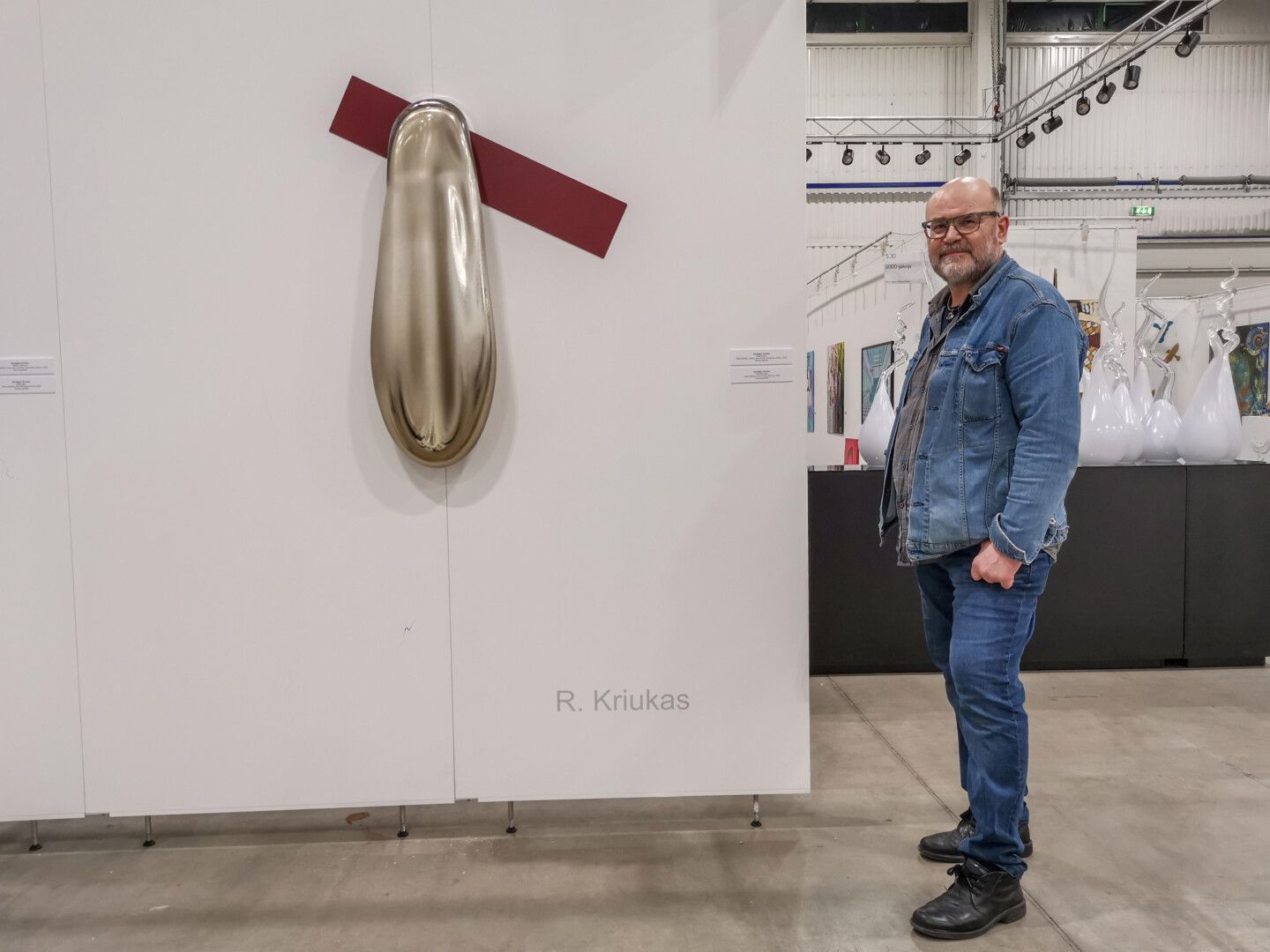 Remigijus Kriukas „Art Vilnius“ parodoje. I. Stulgaitės–Kriukienės nuotr.
