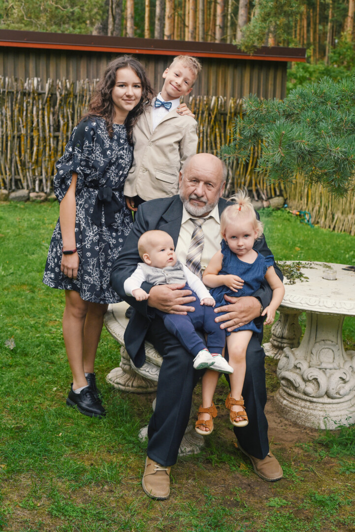 Su anūkais. Milenos MARCINKEVIČIŪTĖS-MILI nuotr. 