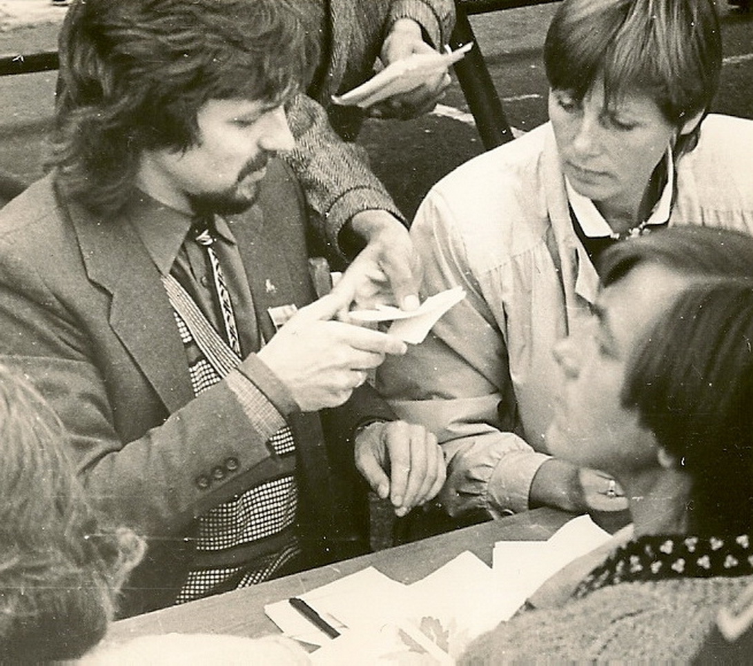 Sąjūdžio Panevėžio miesto iniciatyvinės grupės narys Arnoldas Simėnas. PANEVĖŽIO KRAŠTOTYROS MUZIEJAUS RINKINIŲ nuotr.