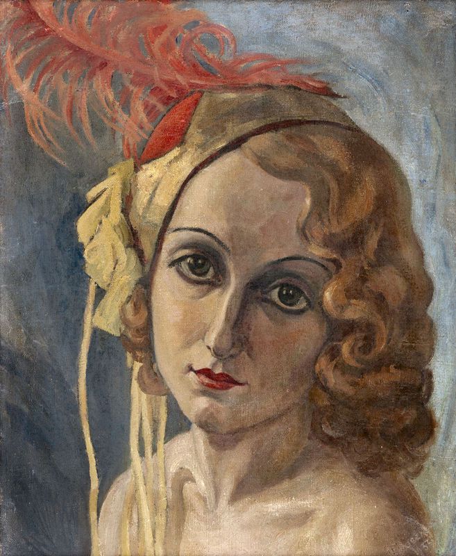 Marijos Juozapaitytės portretas „Gulbių ežere“ su čardašo kostiumu. KAUNO MIESTO MUZIEJAUS fondų nuotr.