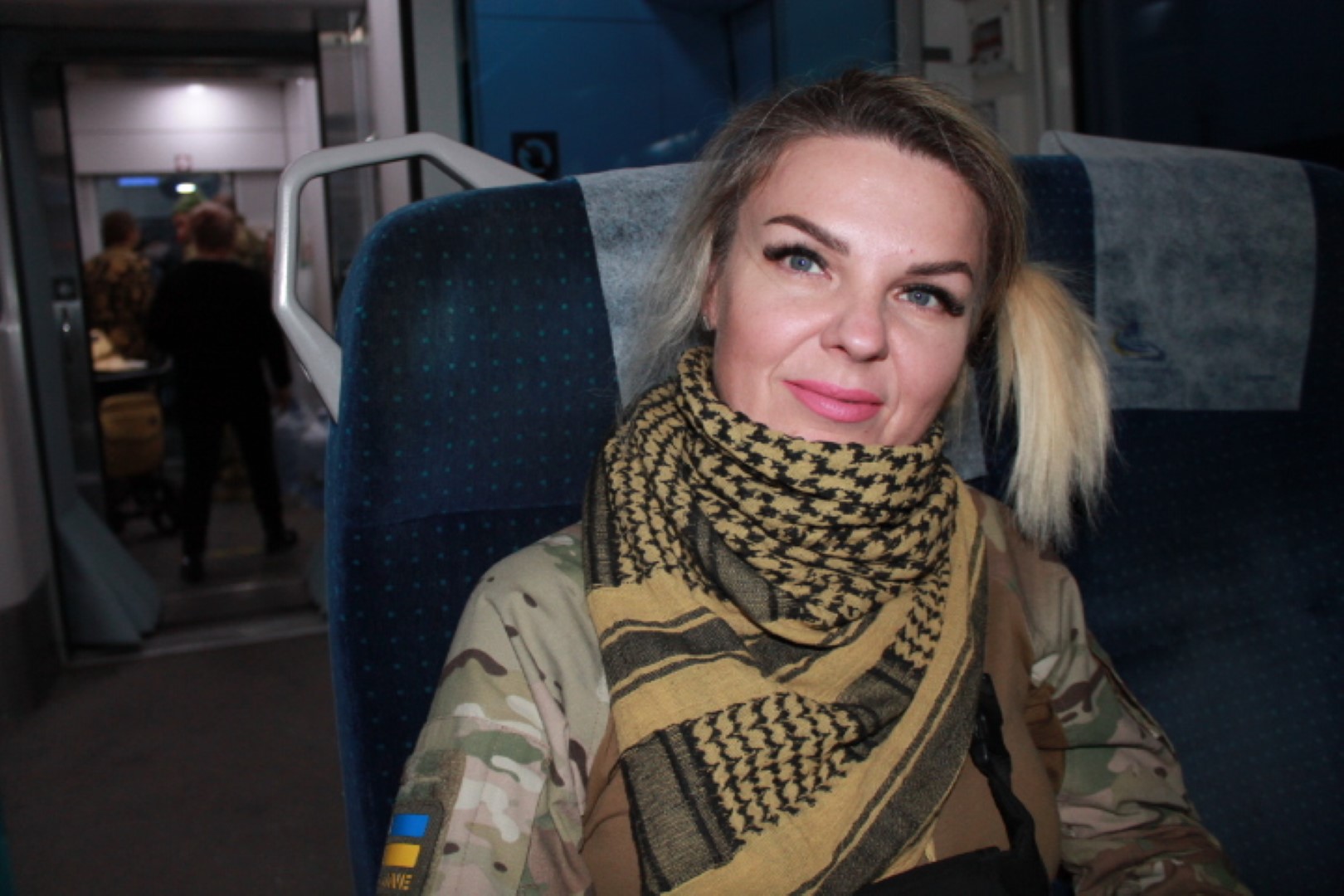 Viktorija grįžta iš fronto aplankyti keturis mėnesius nematytų vaikų. E. BUTRIMO nuotr. 