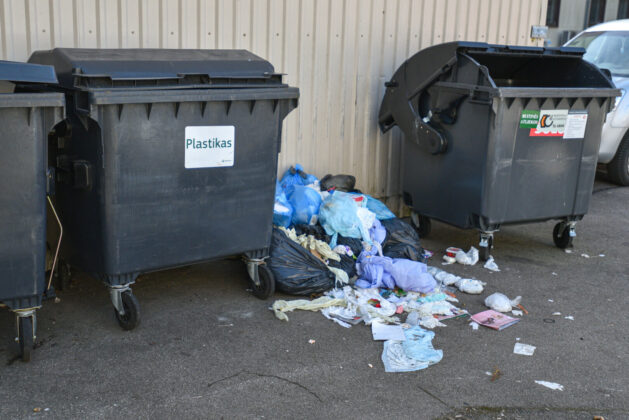 Respublikos gatvėje gyvenantys panevėžiečiai įvairias institucijas užvertė skundais dėl kaimynystėje retai išvežamų atliekų. P. Židonio nuotr.