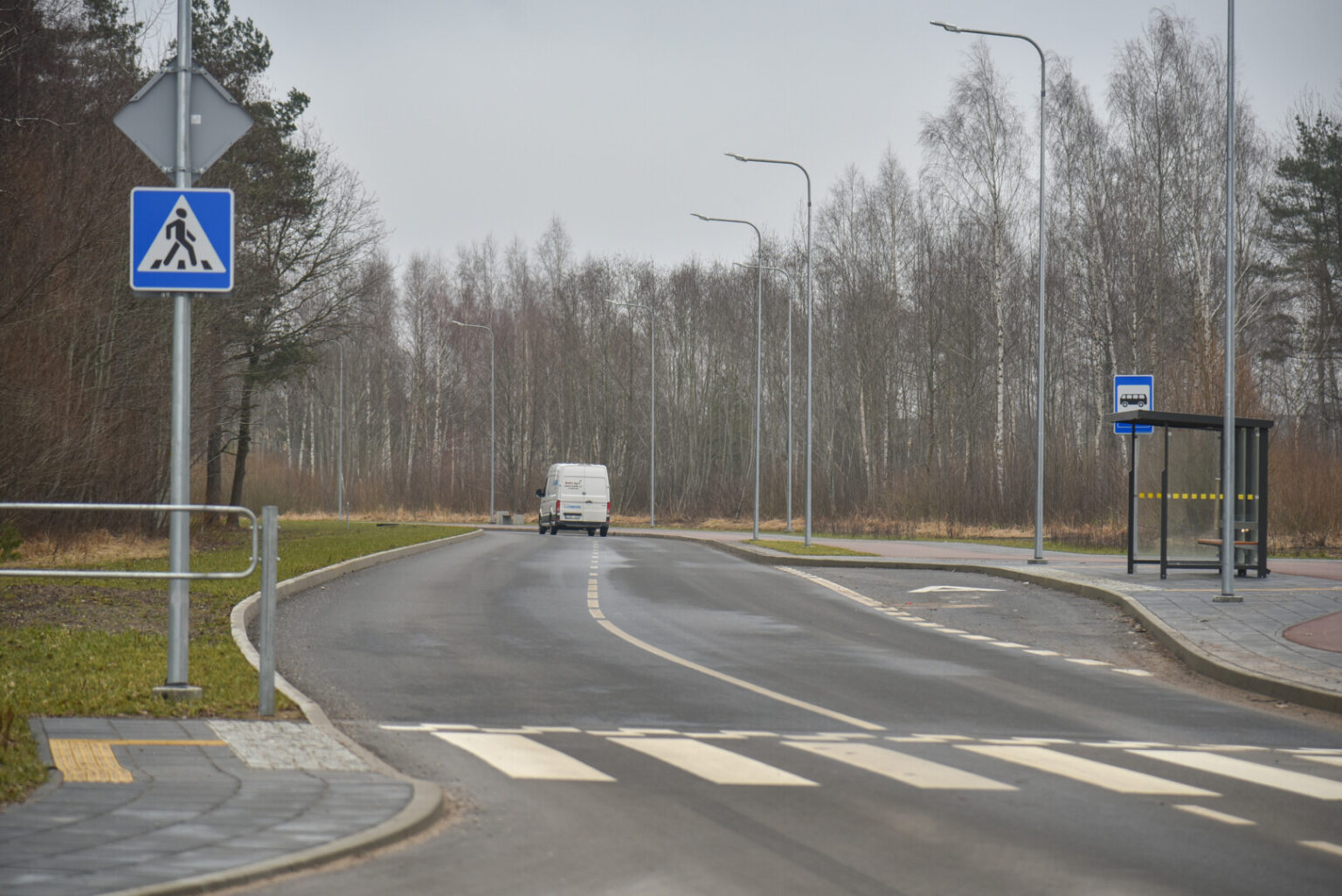 Prieš metus Panevėžyje eismui atverta Šiaurine gatve jau netrukus pradės kursuoti autobusai.