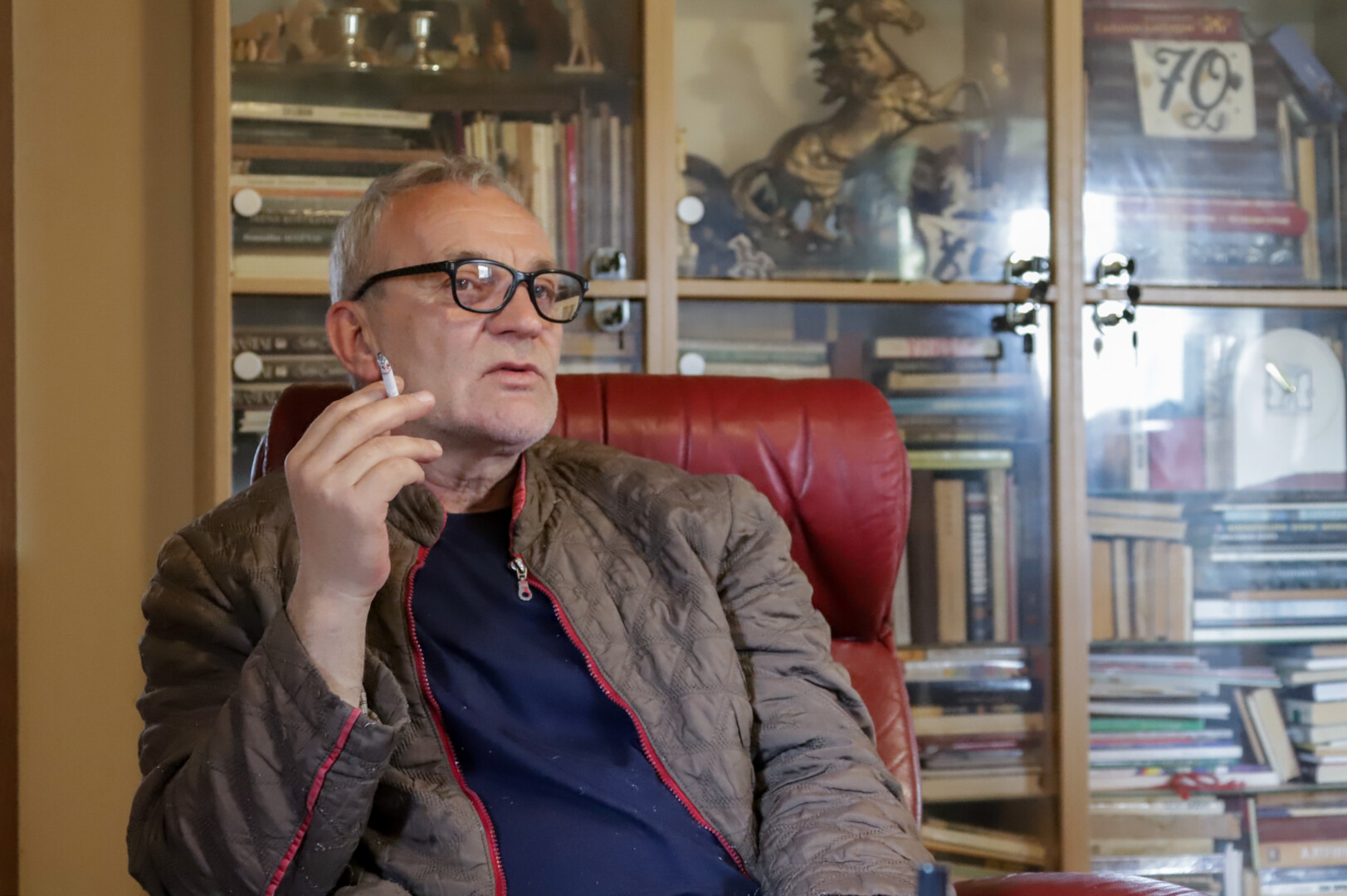 A. Markuckiui teatras yra kaip bažnyčia: nors jį jaučia, bet negali apčiuopti. I. Stulgaitės-Kriukienės nuotr.