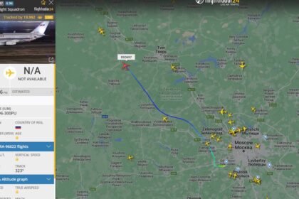 Tarp maištaujančių „Vagner“ samdinių pozicijų ir Maskvos liekant vis mažiau kilometrų, šeštadienio popietę Vladimiro Putino prezidentinis lėktuvas išskrido iš sostinės Sankt Peterburgo kryptimi.