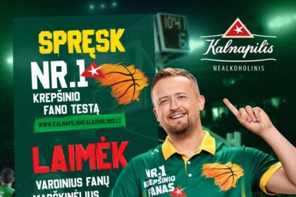 Viena didžiausių Lietuvos alaus ir gaiviųjų gėrimų gamintojų „Kalnapilio-Tauro grupė“ kartu su Lietuvos krepšinio federacija (LKF) populiariausio šalies sporto fanams parengė išskirtinį testą.