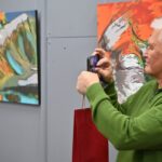 Petro Kaupelio meninės fotografijos primena dailininkų drobes su ištaškytais dažų purslais. G. KARTANO nuotr.