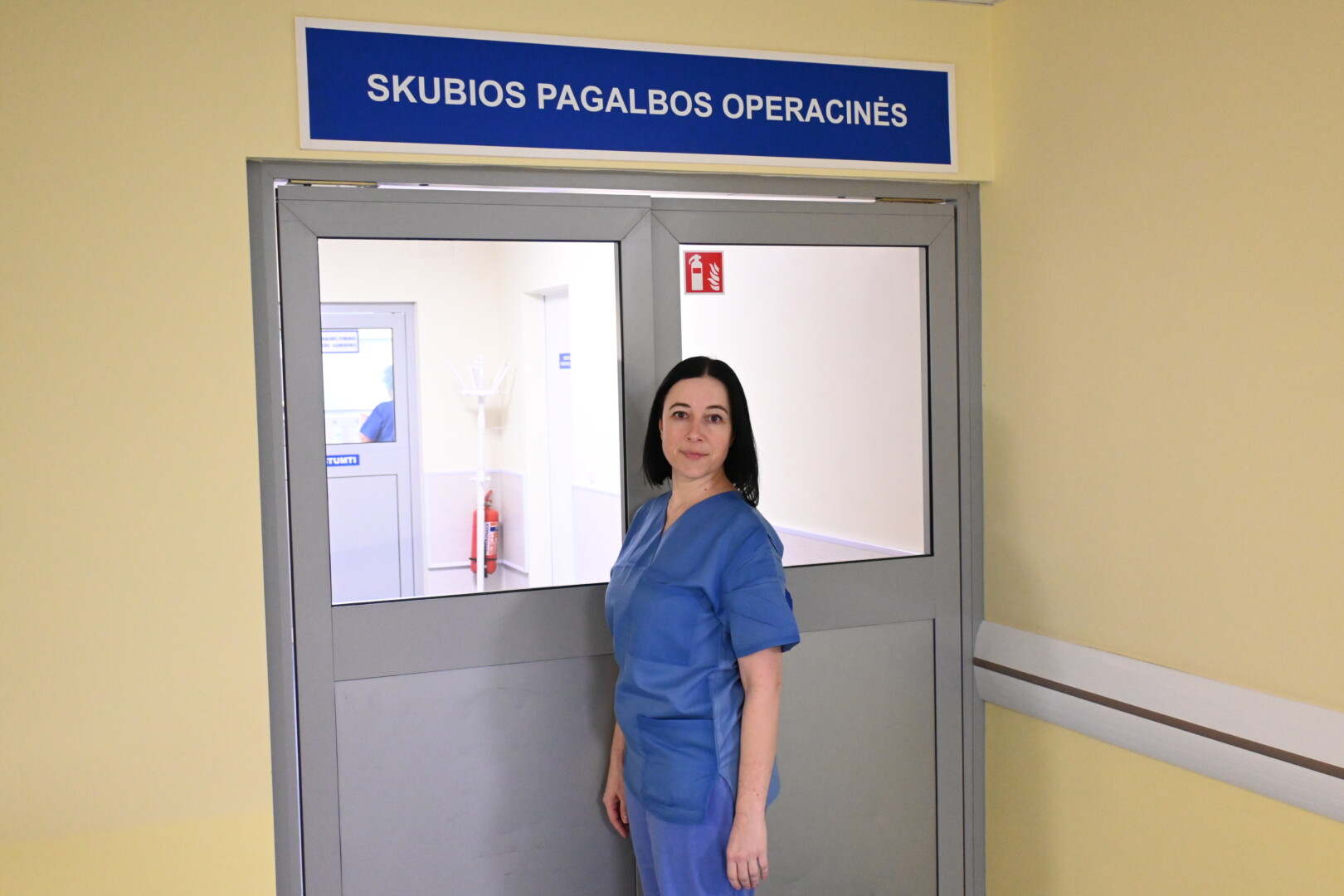 Nuo karo užuovėją Panevėžyje radusi Respublikinės Panevėžio ligoninės slaugytoja ukrainietė Valentina intensyviai mokosi lietuvių kalbos. V. Karalevičienės nuotr.